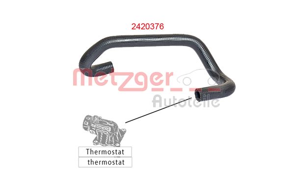 METZGER 2420376 Kühlerschlauch